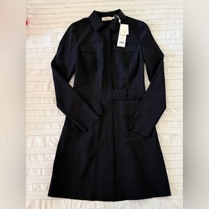 NWT Tory Burch Women's Classic Black Trench Coat Size XS